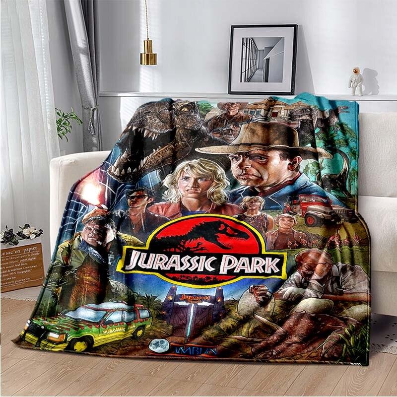 Jurassic Park 3D Printed Art Fleece Blanket for Beds Hiking Picnic Thick Quilt Fashionable Bedspread Fleece Throw Blanket