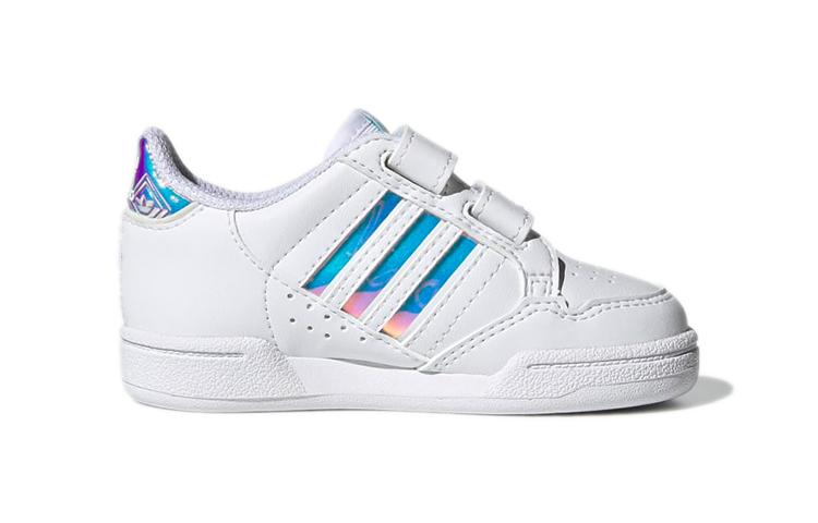 adidas Originals Continental 80 Stripes Comfortable Low Top Skateboard Shoes White Infant And Toddler GZ3262