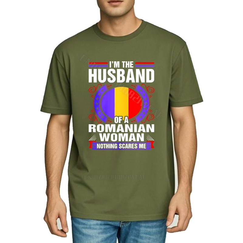 Top Tees Black Soft Cotton Teeshirt Romanian Husband Shirt Design Bold Casual Minimalist Tshirt New Arrived Cheap Tshirt Cotto