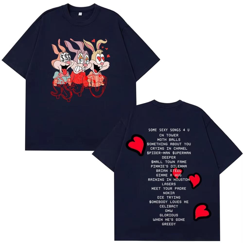 Rapper PARTYNEXTDOOR & Drake Some Sexy Songs 4 U SSS4U 2025 Vintage T-Shirt Men's Women Tee Cotton Oversized Aesthetics T Shirt