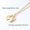 Cross-border Hot Selling World Map Travel Necklace Fashion Stainless Steel Jewelry Hollow Earth Pendant Women's Bamboo Sporty