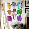 Numberblocks Nástěnná tapiserie Estetická nástěnná dekorace Tištěná látková přikrývka Dekorativní tapiserie do ložnice obývacího pokoje Domácí dekorace