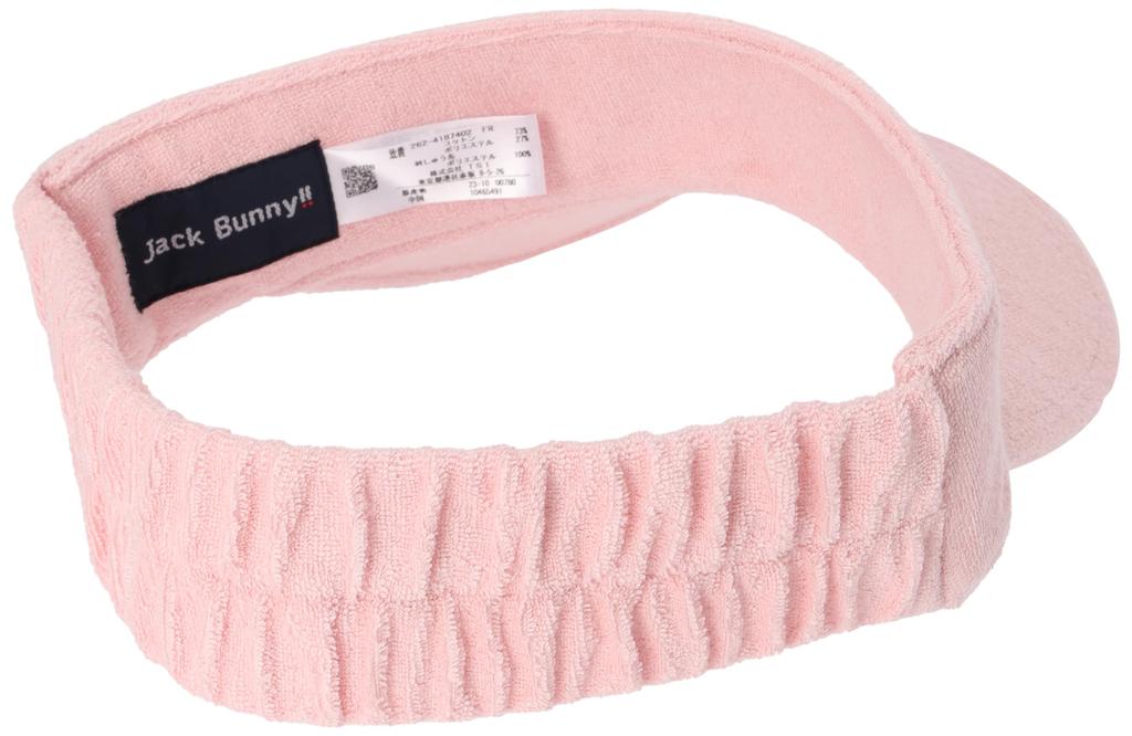 [Jack Bunny] Women's Sun Visor (Pile, Size Adjustable)  Golf Hat  262-4187402 090Pink FR