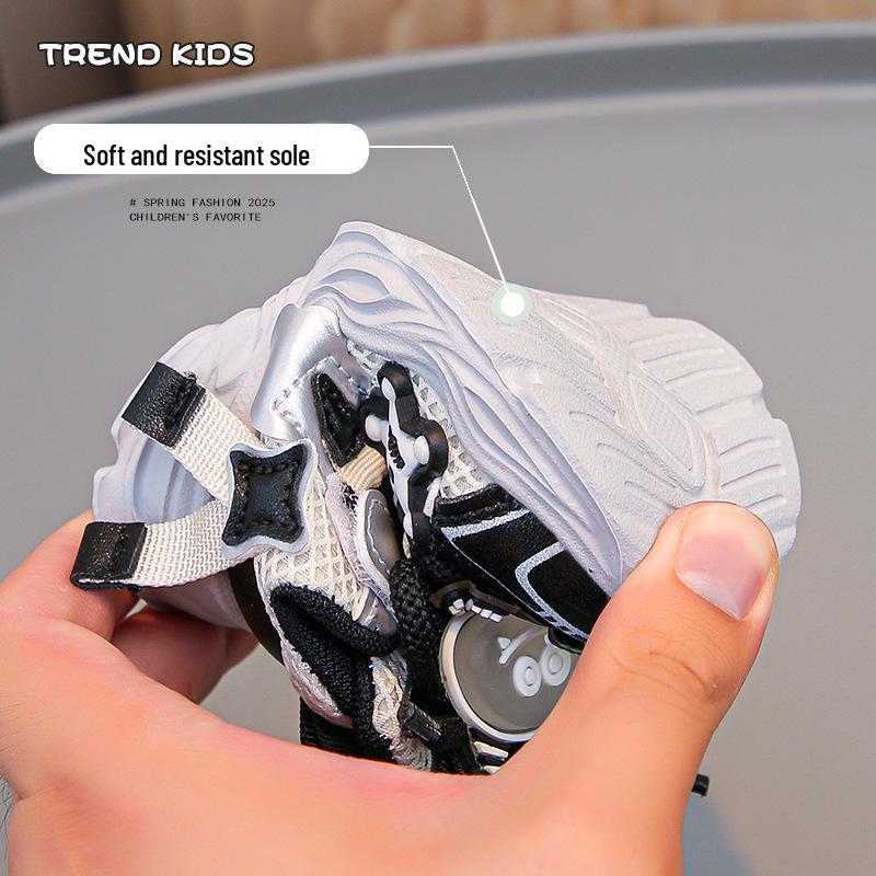 2025 Toddler Sneakers: Spring/Autumn Non-Slip, Soft Sole, Mesh Shoes for Boys & Girls