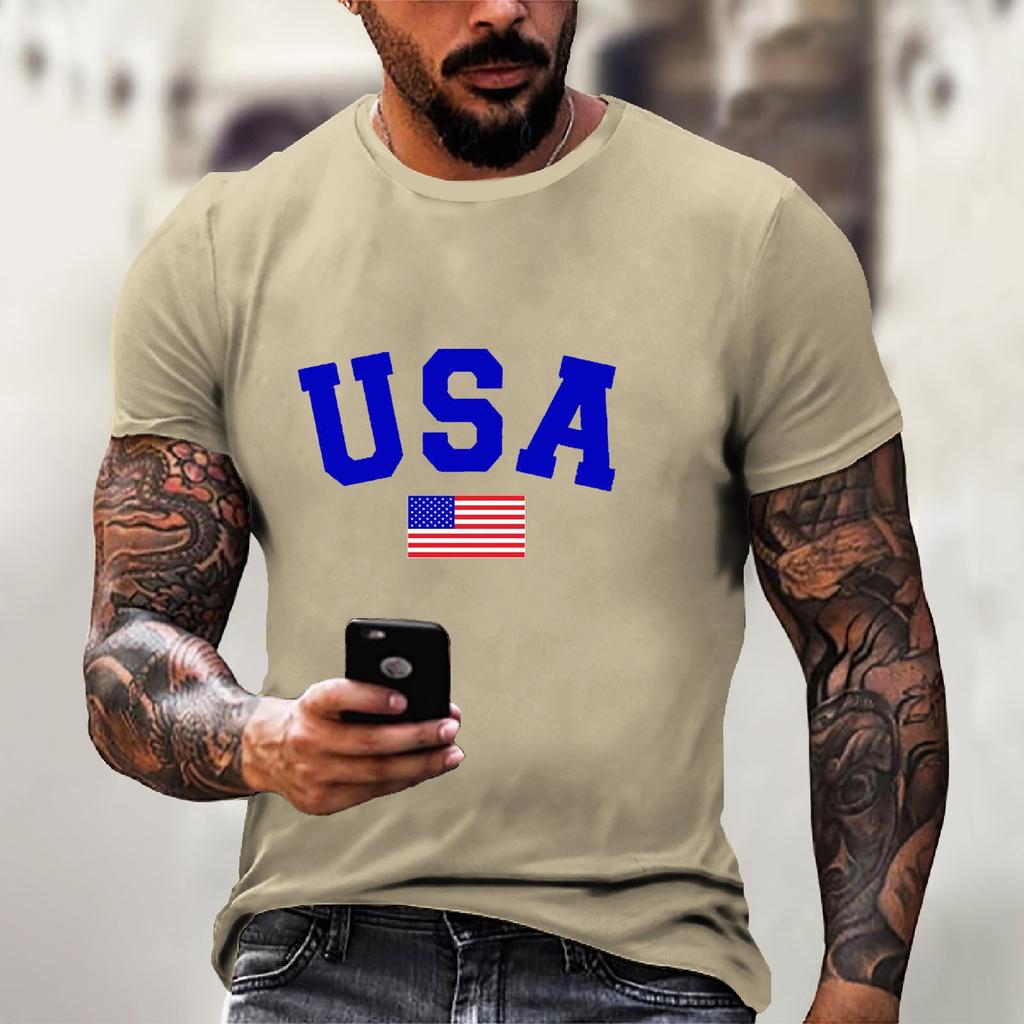 Męski T-shirt z krótkim rękawem z nadrukiem na Dzień Niepodległości