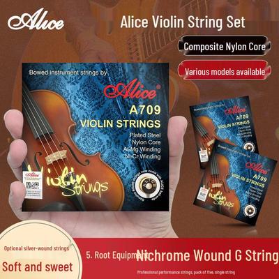 Alice A709 Professional Violin String Set: Nylon 1E