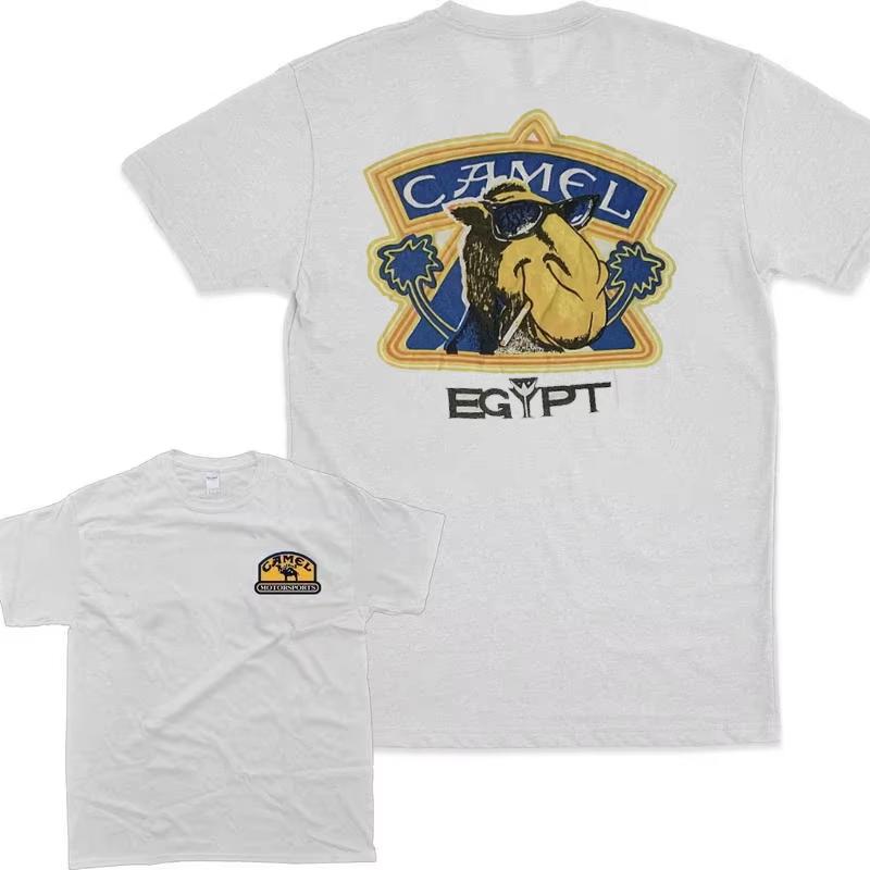 2026 Retro Car Camel Cigarettes TShirt Vintage Cotton Tops Tee Short Sleeve Casual Streetwear Women Unisex Clothing Motosport Ins