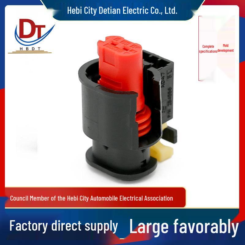 2-PIN Automotive Wiring Harness Plastic Connector Housing 284556-1