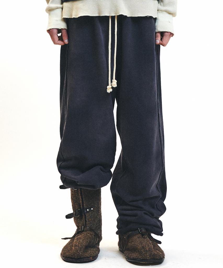 Leeolitiseu Washed Frayed Sweatpants