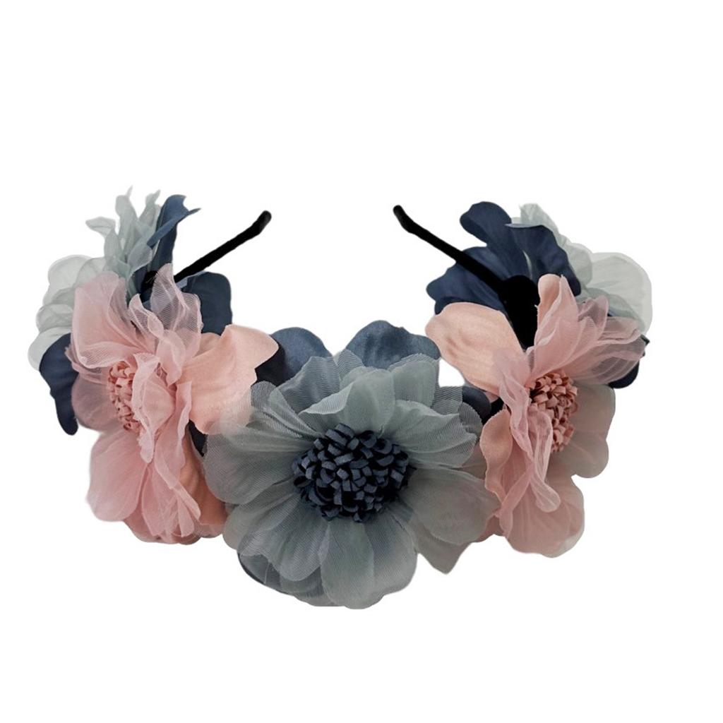 Daisy Flower Headbands Women Bridal Wedding Hair Hoop Simulation Rose Hairhoop for Daily Wear and Special Occasion