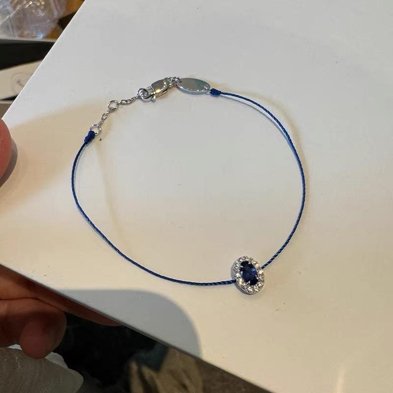Women's Gemstone Woven Rope Bracelet Multi-color Choice Simple Dainty Waterproof Jewelry for Travel Gift