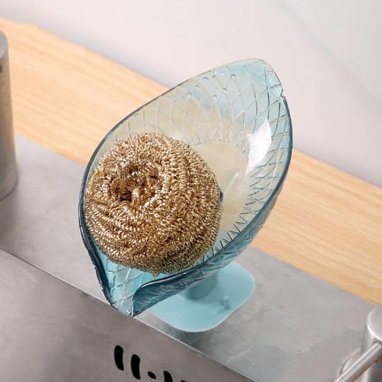 Punch-free Soap Box Stain-proof Unique Creative Leaf-shaped Soap Dish Bathroom Accessories