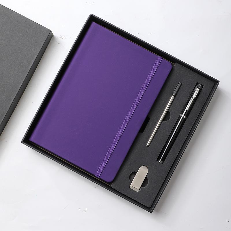 Custom Business Leather Notebook & Diary Gift Set with Logo