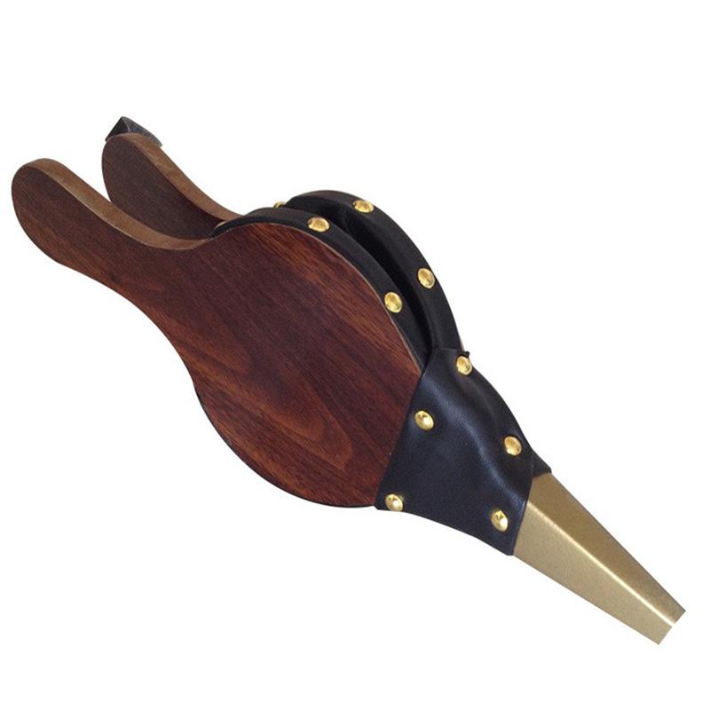 Fireplace Blower, 12 X 4.92 Inch Wood Air Blower,Manual Air Blower, for Outdoor Camping, BBQ Grill, Wood Stove, Fire Pit, Bonfire,Spray Paint Brown