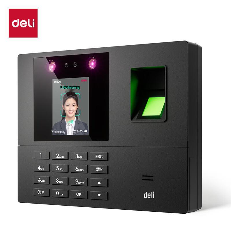 Deli Biometric Face and Fingerprint Time Clock