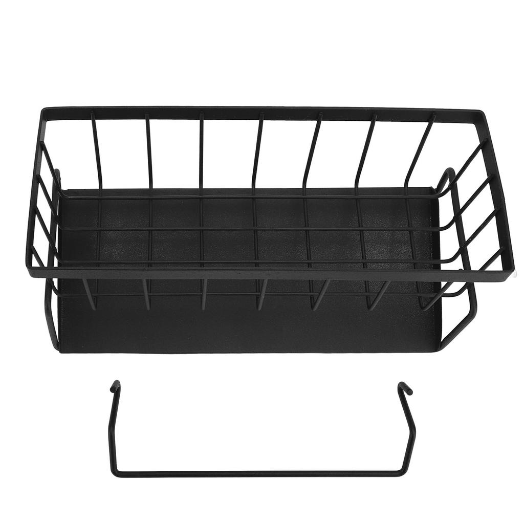 Kitchen Sink Sponge Holder Carbon Steel Multifunctional Soap Dispenser Kitchen Organizer