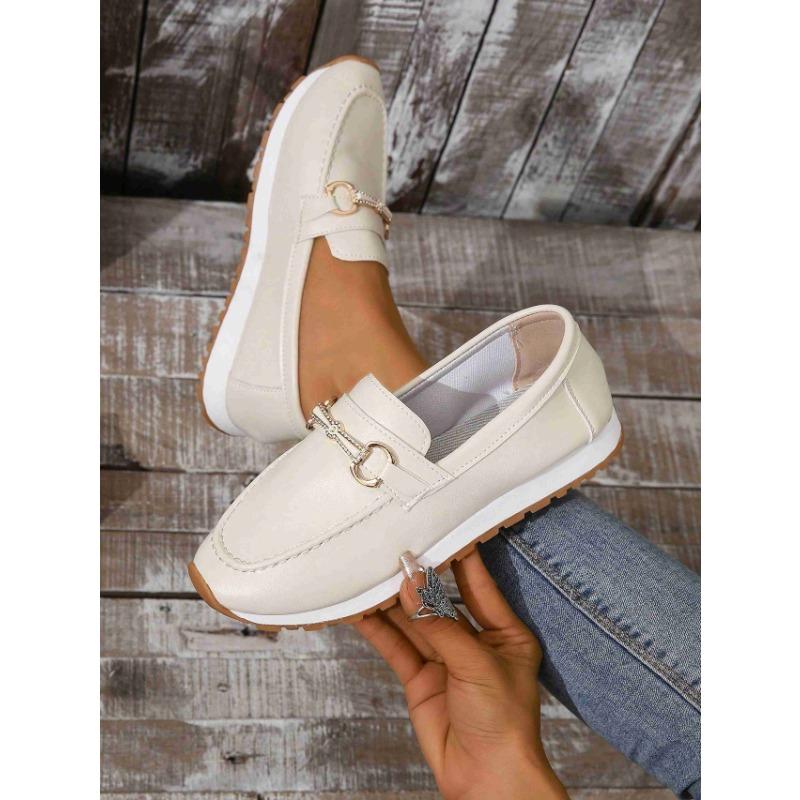 

Осенние новые туфли Doudou женские на мягкой подошве, туфли-лодочки на один педаль, ленивые туфли, одинарные туфли, металлическая пряжка, обувь большого размера 42