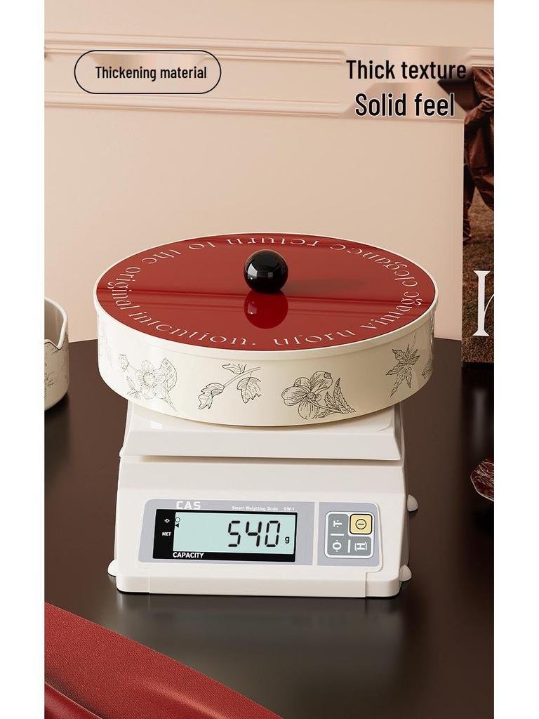 Retro Style Snack and Fruit Bowl - Large Capacity with Divided Sections for Home Decor