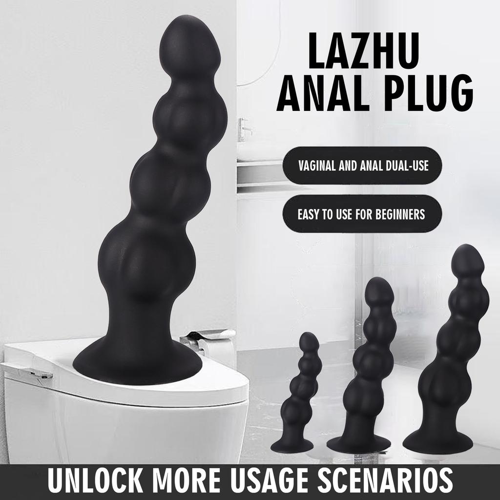 Soft Anal Beads Anal Plug Big Anal Butt Plug Training Expansion Dilator Prostate Massager G Spot Clitoris Stimulator for Gay Men Women Adult Sex Toys