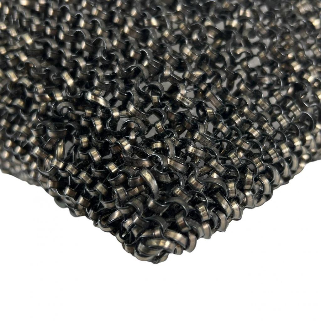 ANTEPRIMA Glitter Flower motif Handbag wire black Women Used