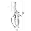 Stainless Steel Poultry Shears Professional Fish Shears And Bone Cutters Ultra-Sharp Blades Poultry Fish Veggies Meal Preps Tool