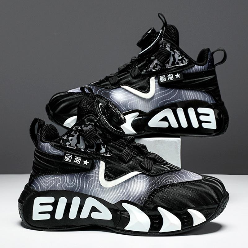 Classmate boys sports shoes 2025 spring and summer new children's basketball shoes medium and older boys soft-soled running shoes tide