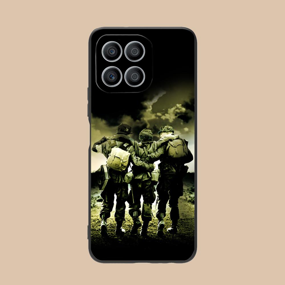 

Band of Brothers Phone Case for Honor 90 80 70 60 50 30 20 10 9 8 7 Pro S SE Lite 5G Soft TPU Shockproof Cover Honor 8