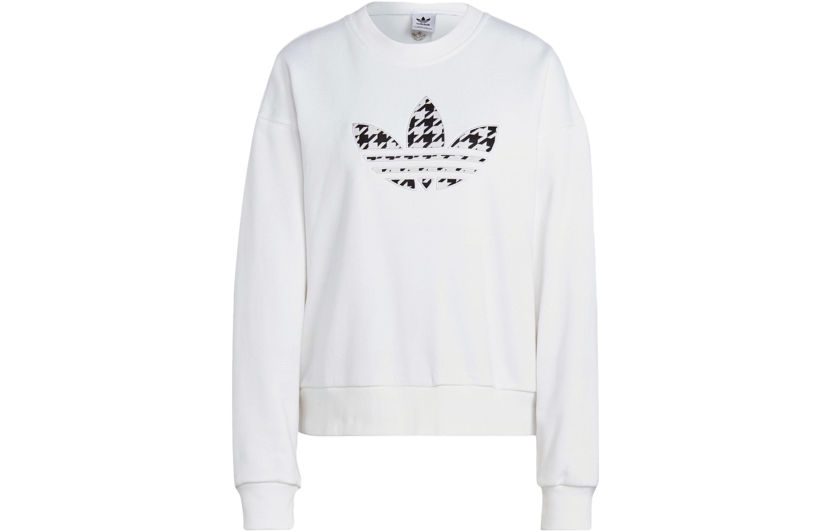 Adidas Originals Sweatshirts Women s White Crew Neck Moderate Regular IC5148 S