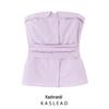 Spring 2025 Women's European/American Style Slim Striped Bandeau Top