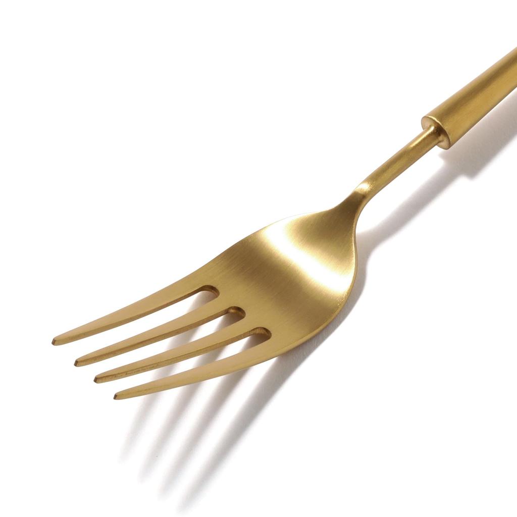 Francfranc Pair of Cutlery, 6-Piece Dinner Set, Gold