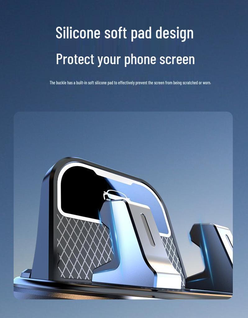 360° Rotatable Car Phone Holder with Suction Cup for Dashboard & Console - Easy Install, Dual Use Navigation Mount