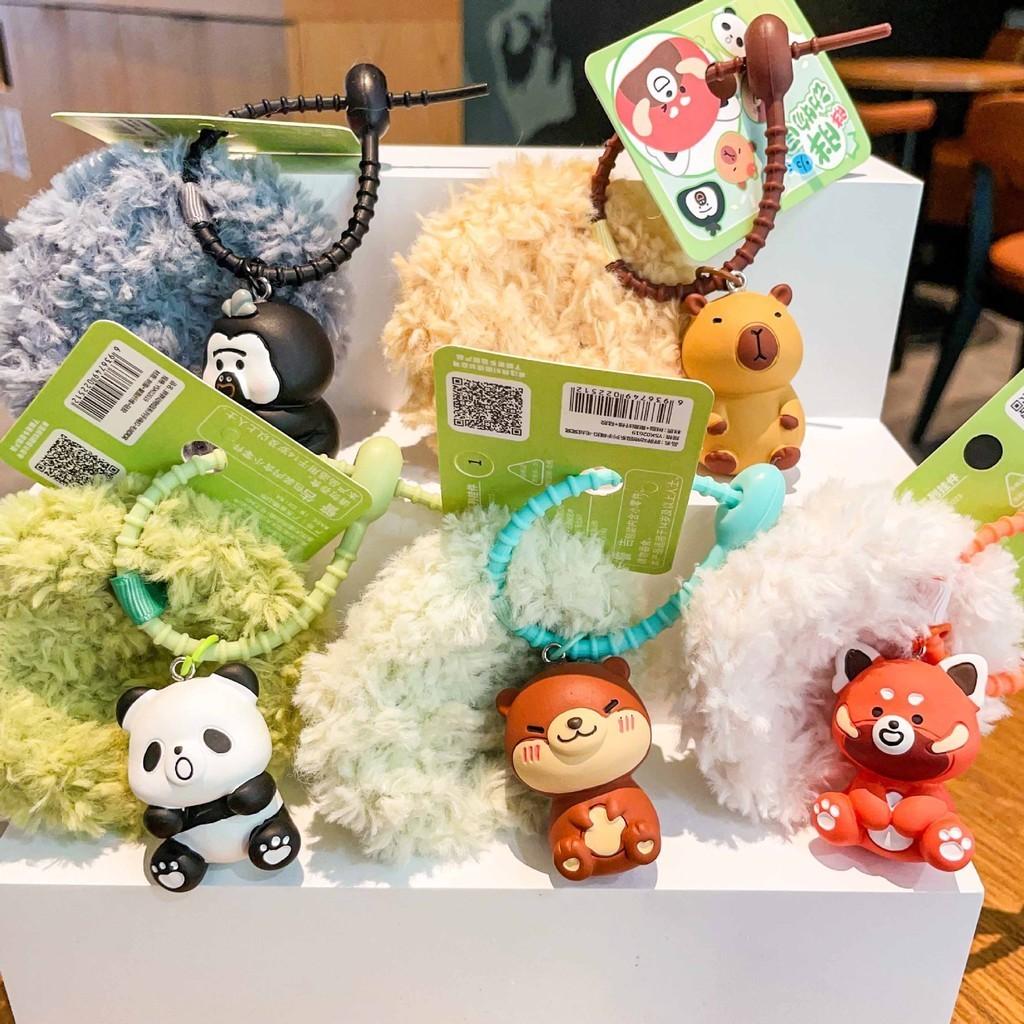 Whimsical Plush Keychain Adorable Animal Silicone Keyring Parties For