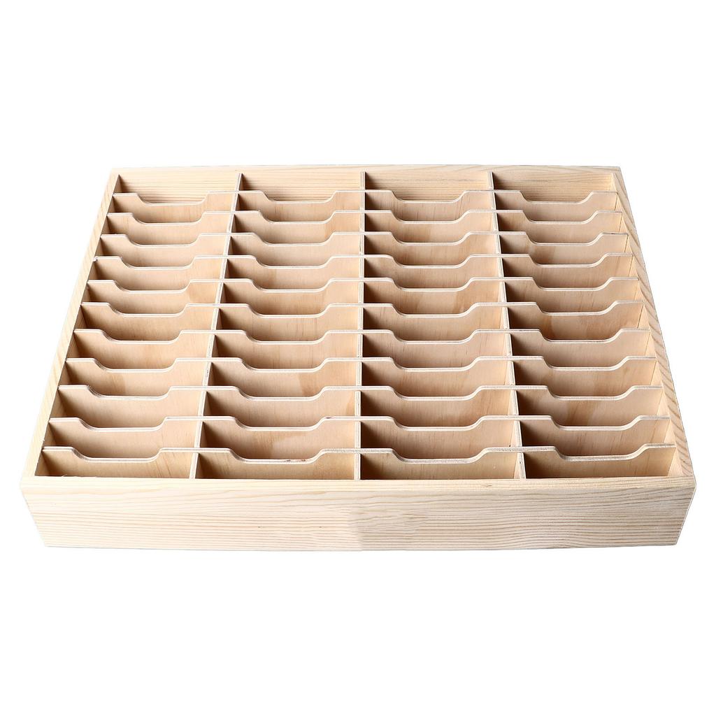 Handybox Aufbewahrungskoffer 48 Fächer Tischplatte Holzhalter für Zuhause Klassenzimmer