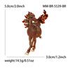 Broche Vintage de Cavalo com Strass para Mulheres Pins de Lapela de Animal Acessórios para Roupas de Festa