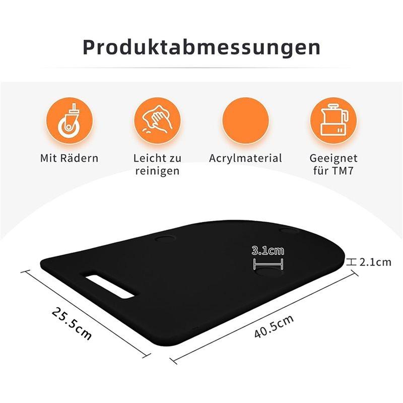 T21C Sliding Board With Wheels For TM7, Acrylic Board Accessories For TM7, Effortless Moving Rolling Board