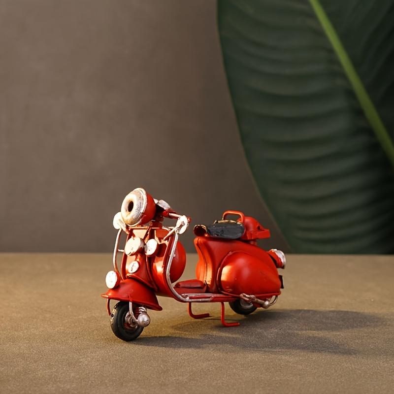 

Iron Art Vintage Mini Motorcycle Model Statue Ornament for Home Decoration in Living Room, Bedroom, Foyer, Study, Creative Home Decoration червоний