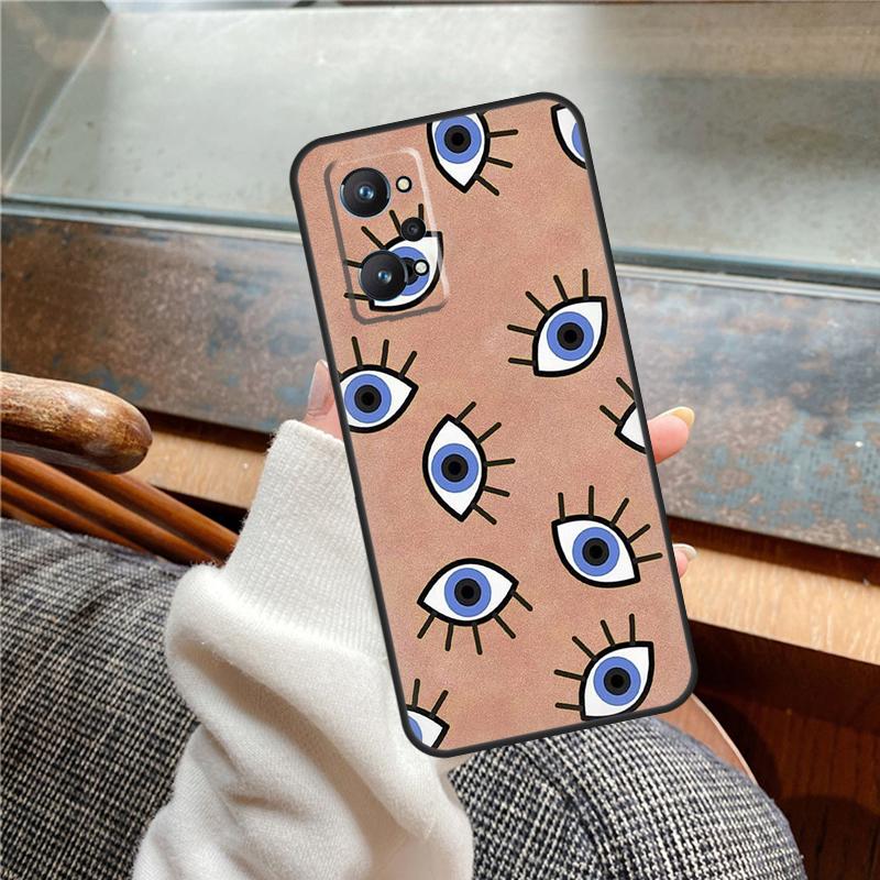 Lucky Eye Blue Evil Eye Print Case For Realme 15 Pro GT7 GT6 11 12 13 14 Pro Plus C55 C51 C53 C35 C33 C61 C65 C67 C71 C75