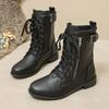 Fashion Women's Boots Winter PU Leather Fashion Boots Women's Nude Boots Large Size Casual Warm Women's Shoes Zapatillas