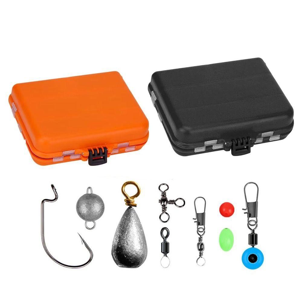 Lure Storage Box Fishing Tools Set Box Swivels Clips Fishing Hooks Set Box  Carp Fishing