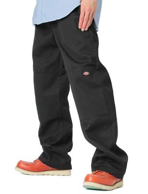 Dickies 85283 Men's Double Knee Work Pants, USA Model, Black (BK), W32xL30 [Parallel Import]