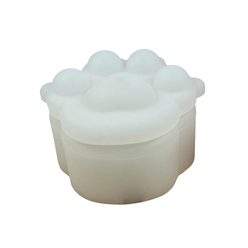 Non-stick Tigers Paw Container Mold Epoxy Resin Silicone Mold DIY Crafts Ornament Tool for DIY Storage Box Candlestick