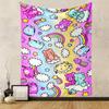 Cute Bears, Cats and Rainbow Clouds Theme Patterned Tapestry for Bedroom and Living Room Home Decor