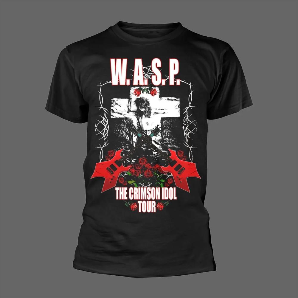WASP Band The Crimson Idol Tour Cotton Black All Size T Shirt For Men XXL