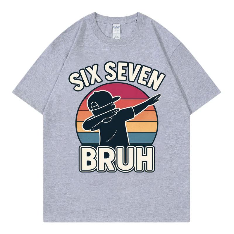 Funny 67 Six Seven Meme Tshirt Unisex Unisex Fashion Y2k Short Sleeve Tshirts Summer Casual Loose 100cotton T Shirt Streetwear