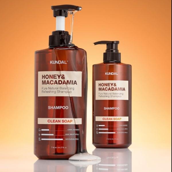 KUNDAL HONEY&MACADAMIA Sampoo+Treatment Set Scent Selection , Korean Popular Cosmetics Set
