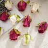 Rose Bud Hand Bouquet: Artificial Flowers and Green Plants for Wedding Decoration Crafts