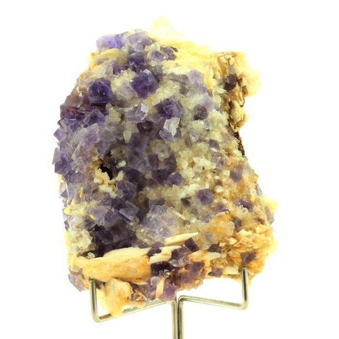 Pierres et Minéraux. Fluorite + Baryte. 676.0 ct. Berbes, Asturias, Espagne.