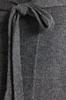 Women's Fashionable Stylish Hijab Cardigan Anthracite Belted Long Thessaloniki Knitted Knitwear Cardigan