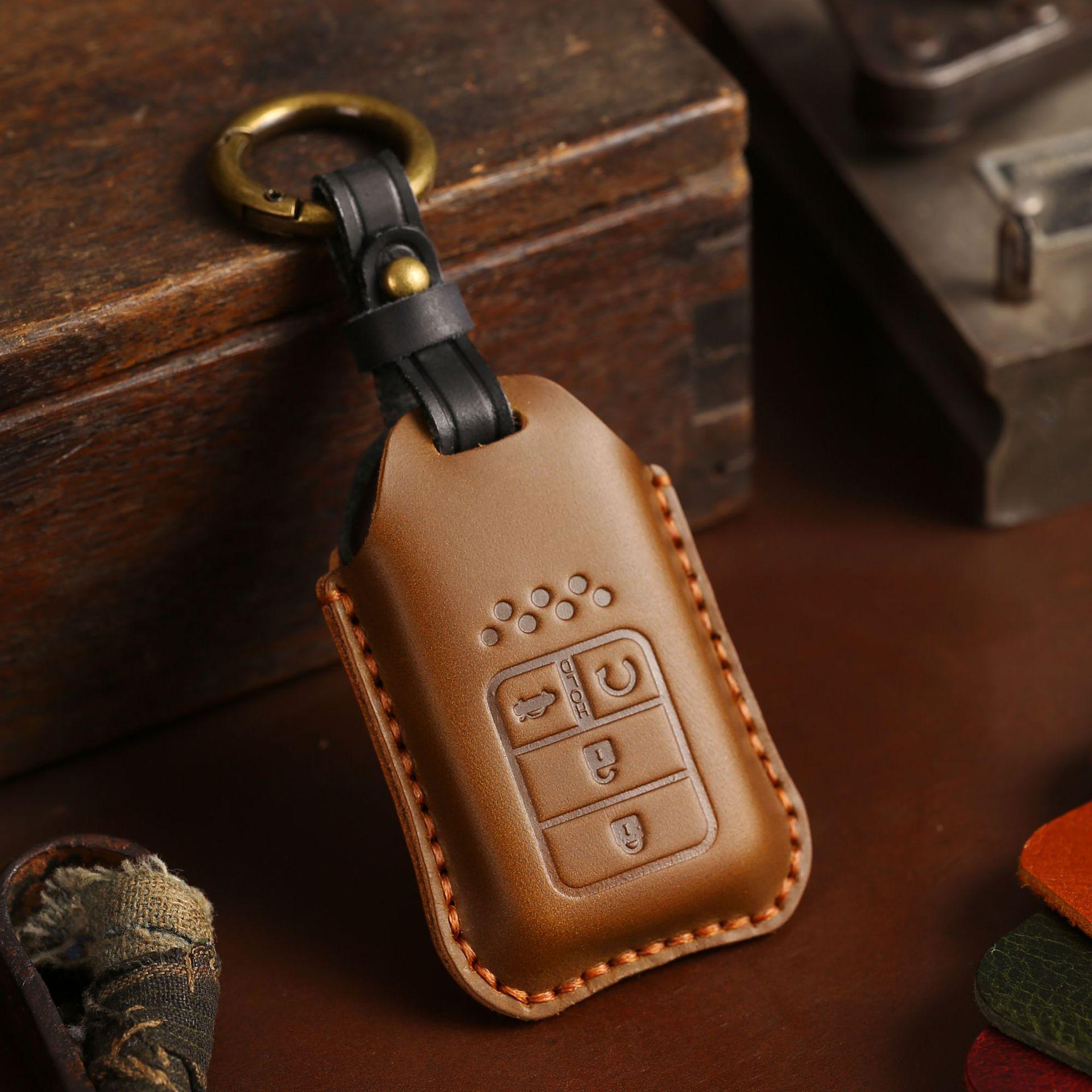 

Honda CRV, Lingpai, XRV, 10th Gen Civic, Accord, Fit Leather Key Cover