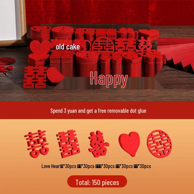 Double Happiness Wedding Bed Decor: Hand-Thrown Fruit Plate & Creative Scattering Decoration